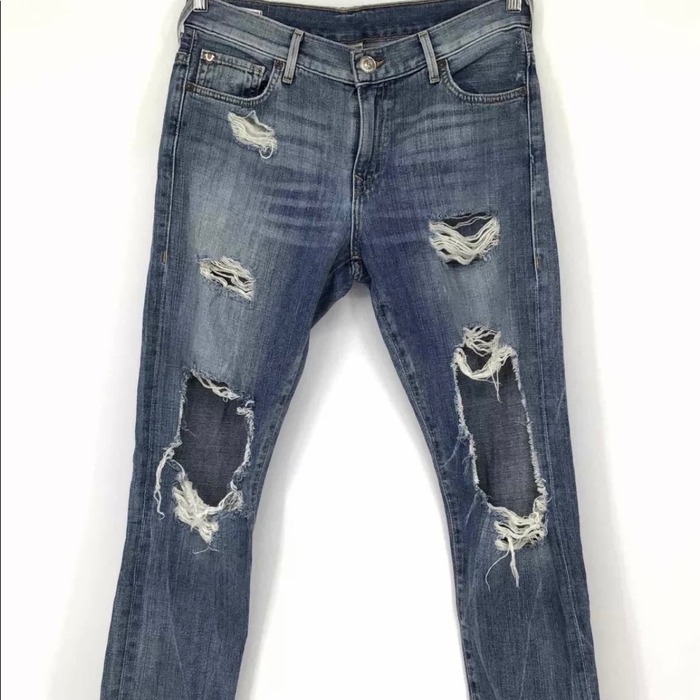 “Thrashed” True Religion Jeans